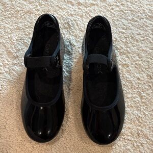 Capezio Kids Black Patent Tap Shoes